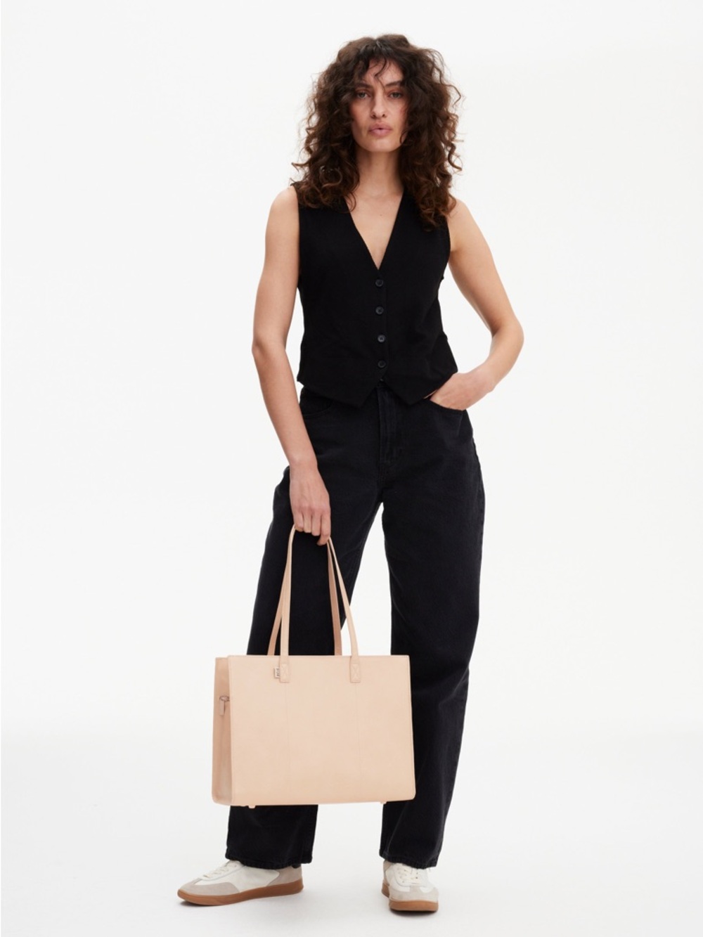 BEIS The Work Tote in Beige